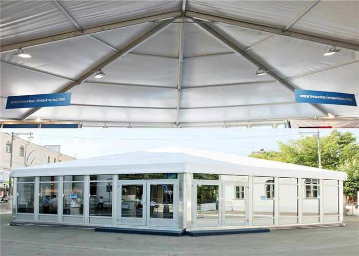 Water Resistant Large Aluminum Glass Marquee Tents For Birthday Party
