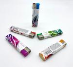 Baida Butane Gas Disposable Lighter Model NO. DY-062 Transparent Electric