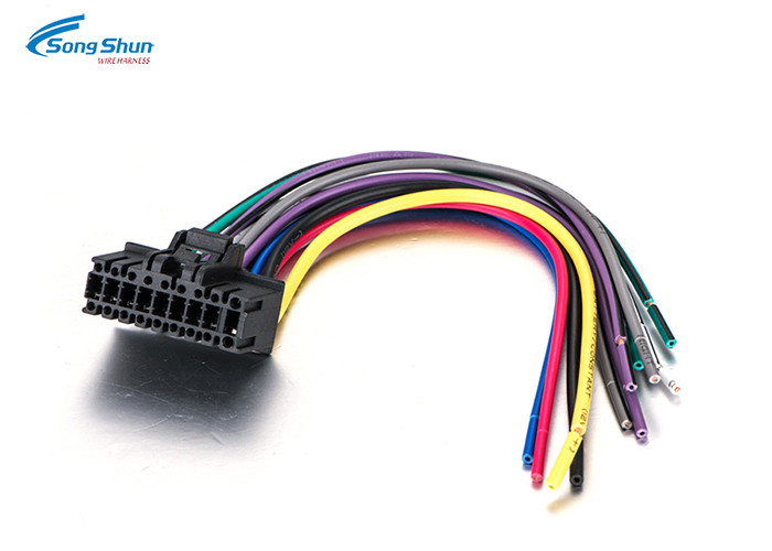 16 Pin Automotive Wiring Harness Connector Adaptor Loom For Car Stereo Radio MA716
