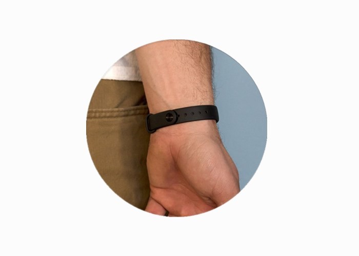 Active Wear Silicone Medical ID Bands , Slim Sport Medical ID Bracelets