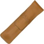 Single Pen Case Holder Sleeve Thick Buffalo Full Grain Leather (Buffalo Light