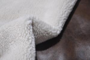 Wholesale 520gsm Fur Solid Sherpa Solid Pu 100%P Bonded Fleece Fabric from china suppliers