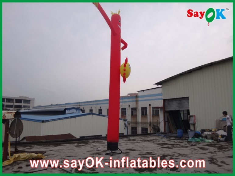 Dancing Air Puppets Inflatable Air Dancer / Attractive Mini Inflatable Smile Air Tube Man For Wedding