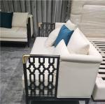 Luxury Sofa Chair Set Microfiber Leather Living Room Sectional Sofas