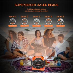 Wholesale Socool Fan 40000mAh 5 Speed Portable Camping Fan Levels Rechargeable Fan With ABS Body Silicone Jacket Manganese Steel Hook And Bracket from china suppliers