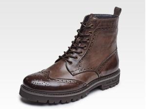 Wholesale Warm Marten Mens Suede Desert Boots Low Heel Nubuck Leather Ankle Boots With Sewing Thread from china suppliers