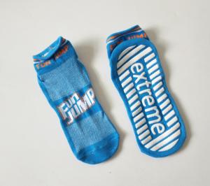 Wholesale Custom Anti Foul Gravity Trampoline Socks , Anti Bacterium Jump Zone Socks from china suppliers