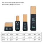 125ml Black Glass Skincare Glass Bottles Jars Glass Skin Care Packaging With