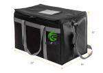 Hot / Cold Thermal Insulated Cooler Bags For Food Delivery Zippered Large