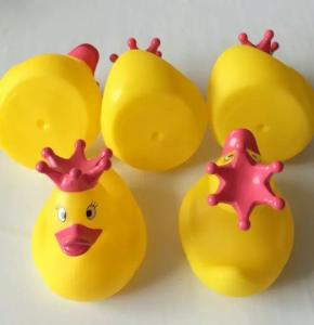 China Dot Crown Princess Christmas Rubber Duck Toy For 3 Year Olds Bath Time on sale
