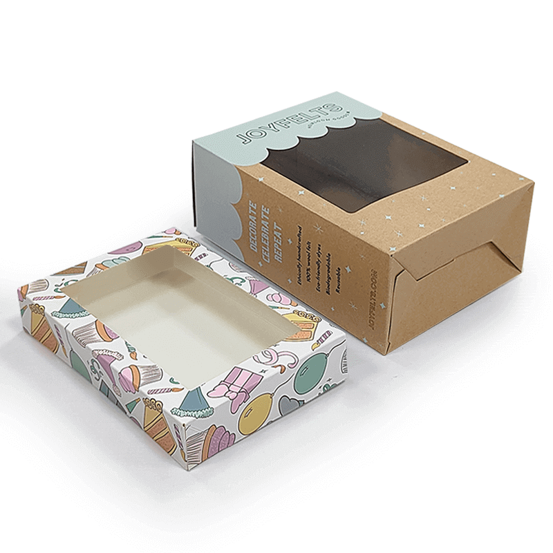 Retail Tuck Top Boxes Display Paper Dessert Boxes For Chocolate Cake Cookie Candy