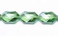Wholesale Light Green Glass Faceted Slabs, 15 Beads Per Strand from china suppliers
