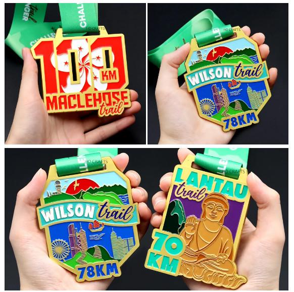 Roundness Custom Competition Medals Sport Gold Silver Bronze Medals Letterpress