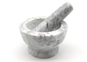 Wholesale Natural Carve Marble Stone Mortar And Pestle Polished Kitchen Tool from china suppliers