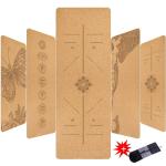 Natural Cork TPE Printed 4mm Non Slip Home Fitness Pad Gymnastics Pilates Yoga