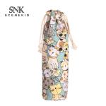 Drawstring Vintage Flower Printing Cotton Wine Bottle Sleeve