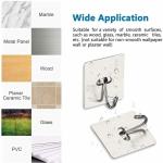 Smooth Edge Strong Bearing Capacity Stainless Steel Adhesive Hooks for Bathroom,