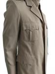Premium Military Dress Uniform Set in Khaki Jacket + Long Sleeve Shirt +