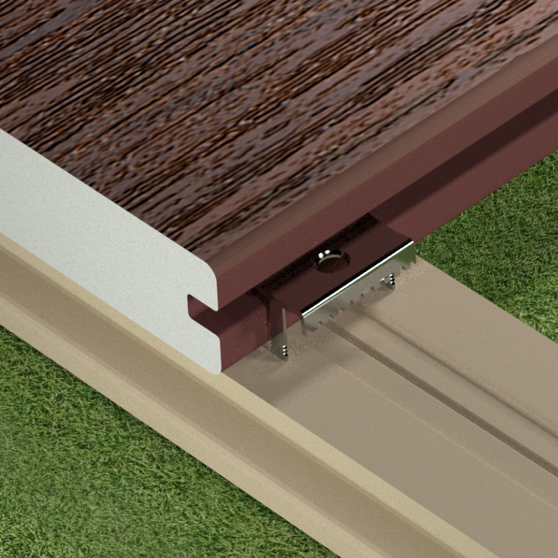 Stainless Steel Fastener Installation for PVC/WPC Outdoor Composite Decking Floor