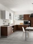Wood Veneer Melamine White Kitchen Cabinets Tailored Melamine Kitchen Set
