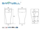 2022 Fashion Design White Color Toilet Hand Wash Basin With Pedestal Cleaning