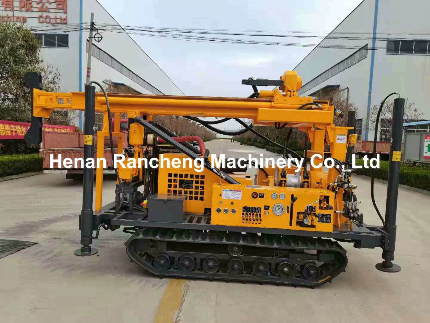 280m Depth Rock Drilling Machine Air DTH Water Well Bore Hole Drilling Rig