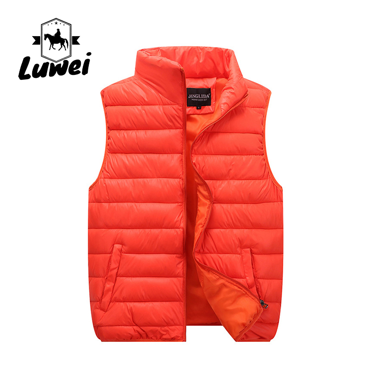 2022 Custom Lightweight Waistcoat Warm Bubble Utility Sleeveless Vest Mens Waistcoat Vest Gilet For Men