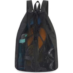 Wholesale Custom Foldable Drawstring Gym Backpack Bag Black For Sports Dance Swimming Gear from china suppliers