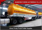 40 / 45 / 50 CBM Crude Oil Tanker Trailers Q345B Carbon Steel Tanker Body