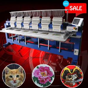 Wholesale Free shipping15 needles 400*460mm 6 head computerized embroidery machine high speed cap/tshirt/3d commercial embroidery from china suppliers
