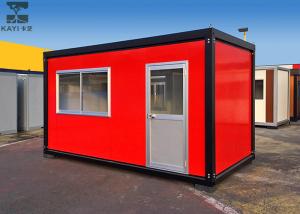 Wholesale Red Flat Pack Container House , Single Container House For Living / Administration from china suppliers