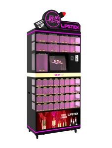 Wholesale 17 &quot; LCD Screen Lipstick Vending Machine Video Type Black / Pink / Blue Color from china suppliers