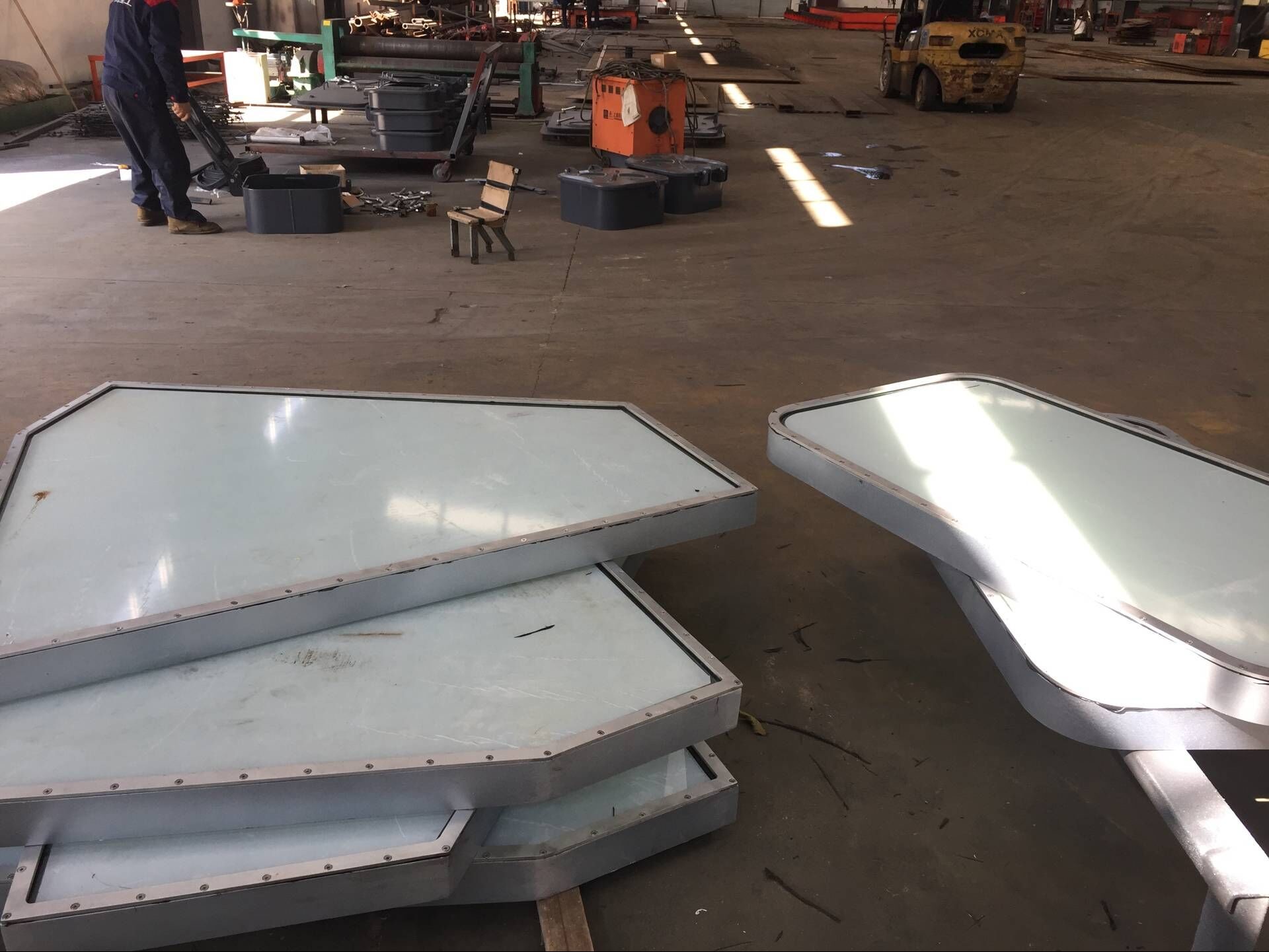 1200×600mm Watertight Bulkhead Doors , Watertight Doors Solas With Marine Hand Wheel