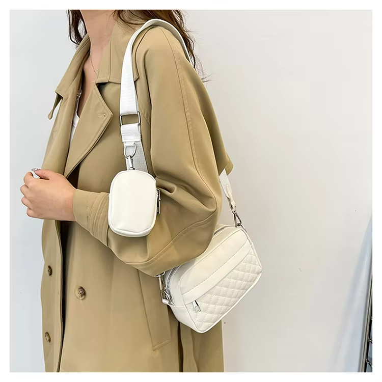 2024 Women's Luxury PU Leather Handbags Waterproof Shoulder Crossbody Wallet Customized