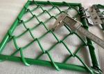 Green Color 5mm Wire Diameter PVC Coated Chain Link Helideck Safety Net For