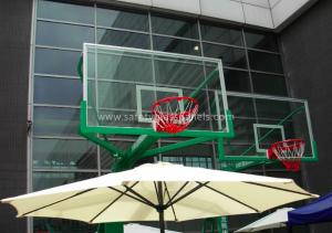 Wholesale Replacement Curved Sheet Basketball Goal Glass Backboard 8mm / 10mm , Light Blue from china suppliers
