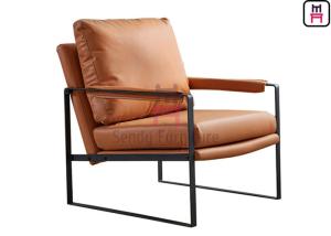 Wholesale Metal Frame Unfolder Leather 0.55cbm Upholstered Sofa Chair from china suppliers