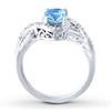 Wholesale Girls CZ Accents Blue Topaz Ring With 925 Sterling Silver from china suppliers