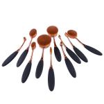 oval shaped brush Professional makeup brush set
