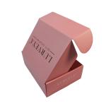 PDF AI Pink Cardboard Flip Cosmetic Packaging Paper Box Aqueous Coating