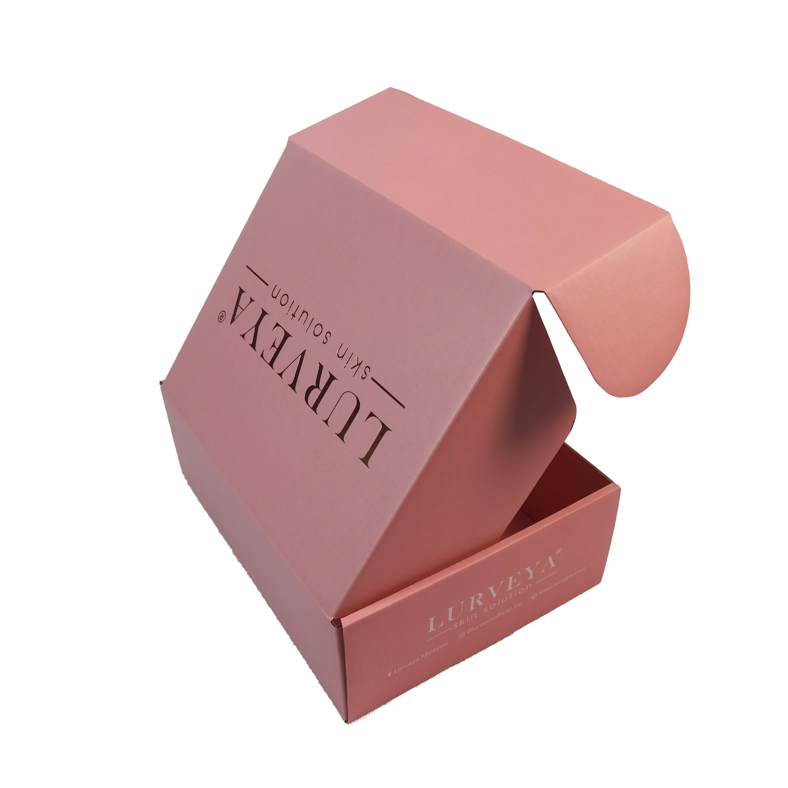 2.5mm Paper Perfume Packaging Flat Gift Boxes With Lids Water Varnishing