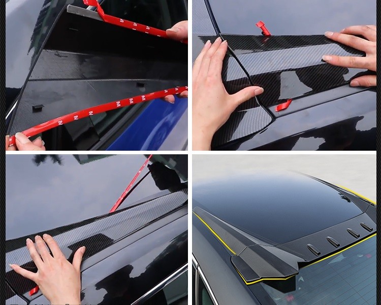 Sport Style Roof Spoiler Air Diffuser for 2016 2018 HONDA CIVIC Sedan