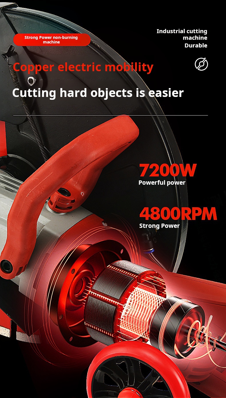 355mm Diamond Saw Blade Road Wall Cutter With Dust Collector Cutting Machine