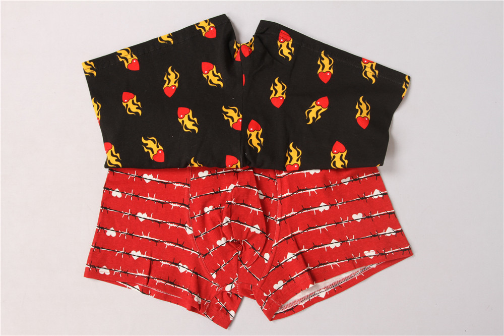 Stockpapa 95% Cotton 5% Spandex Men'S Printed Boxer Shorts
