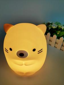 Wholesale Cartoon Hamster Soft Silicone Toys , Silicone Color Changing Night Light from china suppliers