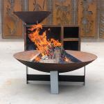 6mm Steel Fire Pits Diameter 600mm Corten Steel Fire Bowl