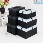 Black Gift Packaging Paper Jewelry Boxes For Necklace Ring Bracelet Watch Eco