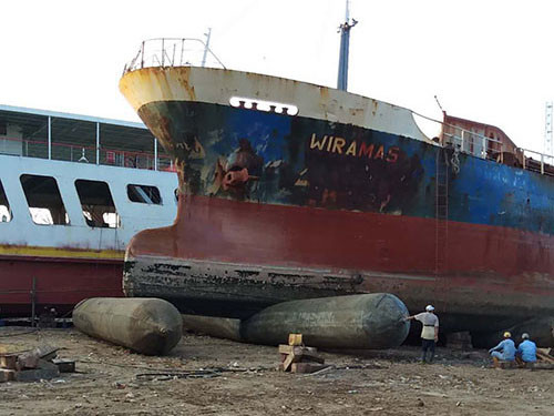 Dia 2.0m 10 Layer Marine Rubber Airbag For Ship Drainage