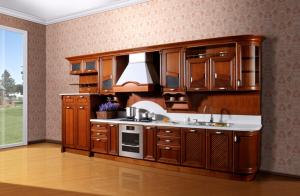 Wholesale Cheey solid wood kitchen cabinet set from china suppliers