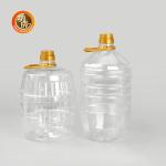 Food Grade Cylinder Plastic Condiment Bottles Screw On Lid For Seasonings /